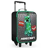 Minecraft Kids Suitcase for Boys and Girls Foldable Trolley Hand...