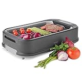 VonShef Smokeless Grill BBQ Electric 1500W - Portable, Healthy...