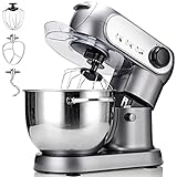 Stand Mixer, 1200W Electric Food Mixer Dough Blender with 6+P...