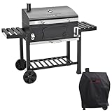 CosmoGrill Outdoor XXL Smoker Barbecue Charcoal Portable BBQ with...