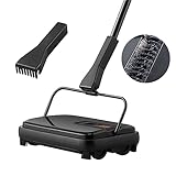 VEVOR Carpet Sweeper, 7.87 in Sweeping Paths, Floor Sweeper...