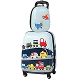 HOMFME 2 PCS Kids Luggage Set, 16 Inch Children Carry on Suitcase...