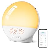 ecozy Sunrise Alarm Clock, Smart Wake Up Light with...