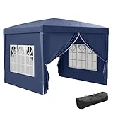 Outsunny 3 x 3(m) Pop Up Gazebo, Water and UV Resistant Party...
