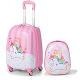 HOMFME 2 PCS Kids Luggage Set, Children Suitcase and Backpack Set...