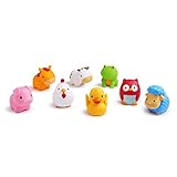 Munchkin Floating Farm Animal Themed Rubber Bath Squirt Toys for...