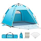 Cflity Pop Up Beach Tent, 1-3 Person Automatic Instant UV 50+...