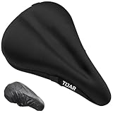 TIJAR® Bike Seat Saddle Gel Cover, Wide Gel Soft Pad, One Size...
