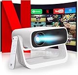 Wielio 2025 New Smart Projector Built-in Apps, Native 1080P 4K...