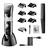 Hatteker Professional Hair Clipper Cordless Clippers Hair Trimmer...