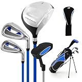 COSTWAY Junior Golf Clubs Package Set with 3# Fairway Wood, 7# &...