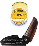 Golden Beards Moustache Wax & Acetate FOLDING Comb 7,5Cm - Get...