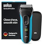 Braun Series 3 ProSkin 3045s Electric Shaver, Black/Blue