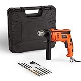 VonHaus Hammer Drill/Impact Drill 710w Electric Corded with Hard...