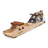 MorNon Home Rowing Machine Wooden Indoor Rowing Machine with...