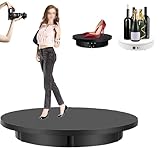 QIeAny 42/52/60cm Electric Rotating Turntable, with Remote, Load...