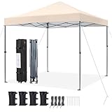 Yaheetech Pop Up Gazebo, 3x3m Easy One Person Setup Instant...