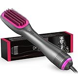 APOKE 3 in 1 Hair Dryer Brush & Straightener Brush, Professional...
