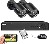 Maisi 4 Channel Smart DVR CCTV Camera System with 500GB Hard...