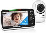 HelloBaby Baby Monitor with Camera and Night Vision, 5''Display...