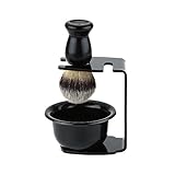 3 In 1 Shaving Brush Kit- Shaving Frame Base & Shaving Soap Bowl...