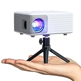 Mini Projector, AKIYO O1 Projector 1080P Full HD Support,...