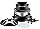 Tefal Ingenio Essential Pots & Pans Set, 14 Pieces, Stackable,...