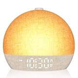 Wake Up Light Sunrise Alarm Clock,White Noise Machine with 30...