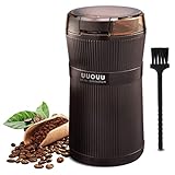 Coffee Grinder with Brush, UUOUU 200W Washable Bowl Spice Grinder...