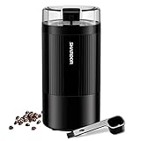 SHARDOR Electric Coffee Grinder with Safe and Durable 304...