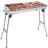 GRANDMA SHARK BBQ Grill, Stainless Steel Barbecue Grill with...