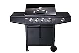 CosmoGrill 4+1 Gas Burner Garden Grill BBQ Barbecue w/Side Burner...