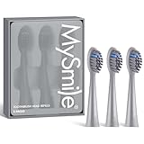 MySmile DY156 Electric Toothbrush Replacement Heads, 3 Packs...