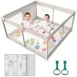 Small Baby Playpen, Baby Activity Play Fence, 47x47-inch playpen...