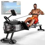 PASYOU Water Rowing Machine, Foldable Rowing Machine for Home...