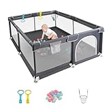 Baby Playpen for Babies and Toddlers, Durable Play Pen with...