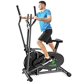 Cross Trainer, 2 in 1 Elliptical Cross Trainers with LCD Monitor,...