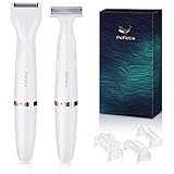 Pefetis Electric Razor for Women, 2 in 1 Womens Shaver for Pubic...