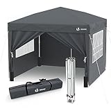 VOUNOT 3m x 3m Pop Up Gazebo with Sides & 4 Weight Bags & Carry...