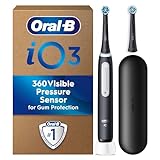 Oral-B iO3 Electric Toothbrush, 2 Toothbrush Heads, Pressure...