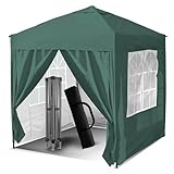 3x3m Pop Up Gazebo, Gazebo with Removable Sidewalls, Sturdy...