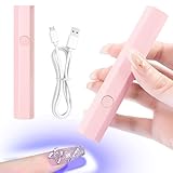 Gel Nail Mini UV Lamp, UV Lamps for Gel Nails, LED Rechargeable...