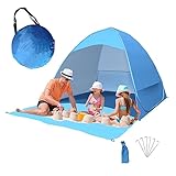 Pop Up Tent for 3-5 Persons Beach Sun Shade Tent, Large Size...