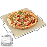 Pizza Stone with Stainless Steel Rack for Ninja Woodfire Outdoor...