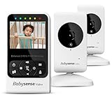 Babysense Video Baby Monitor with Camera and Audio, 2.4' Display,...