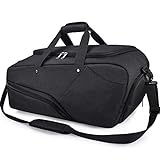 NUBILY Gym Bag Sports Duffle Bag with Shoe Compartment Waterproof...