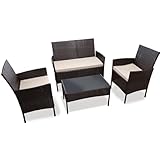 DIVCHI Garden Furniture Set Rattan Patio Conservatory Balcony...