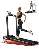 Folding Treadmill with 15% Incline, 4 in 1 Under Desk Walking Pad...
