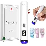 Melodysusie Handheld UV Light for Gel Nails, ART01R Cordless Gel...