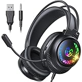 Tatybo Gaming Headset for Ps5 Ps4 Xbox Series X/S, Wired Gaming...